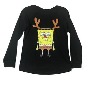 SpongeBob Squarepants Christmas Sweater Reindeer Holiday Graphic Ugly Medium